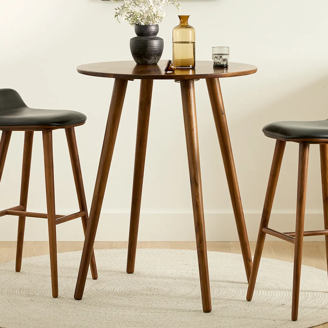Seno Round Bar Table - Oak - Image 15