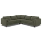 Sven 107" Tufted Corner Sectional - Fir Green