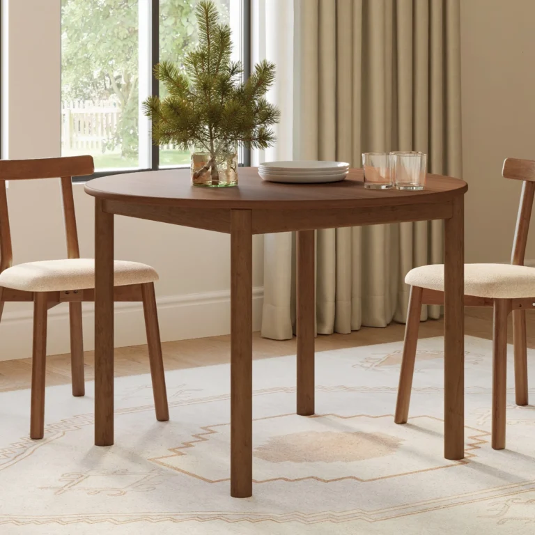 Heidi 42_ Round Dining Table - Walnut