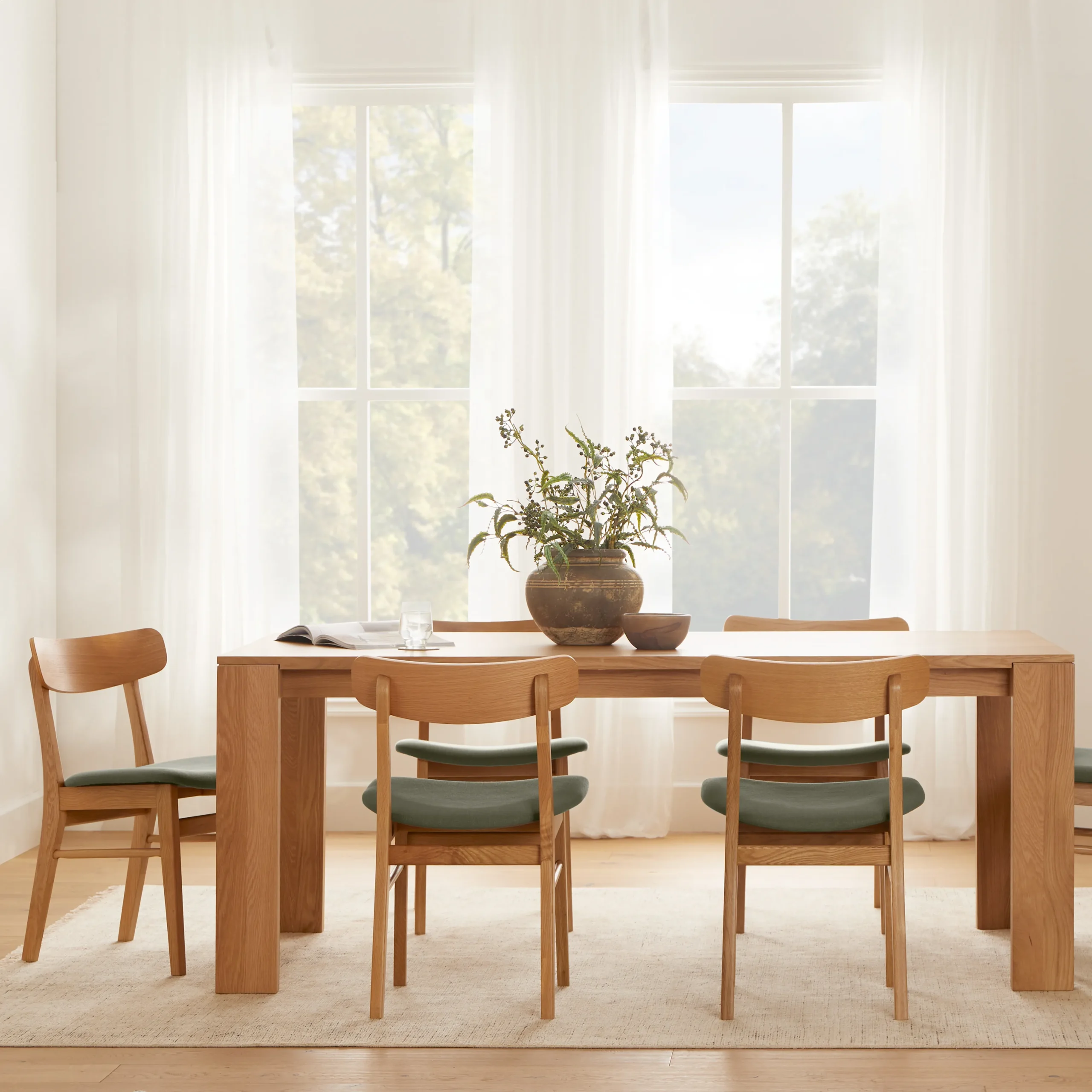 Dako 76.75_ Dining Table - Natural Oak