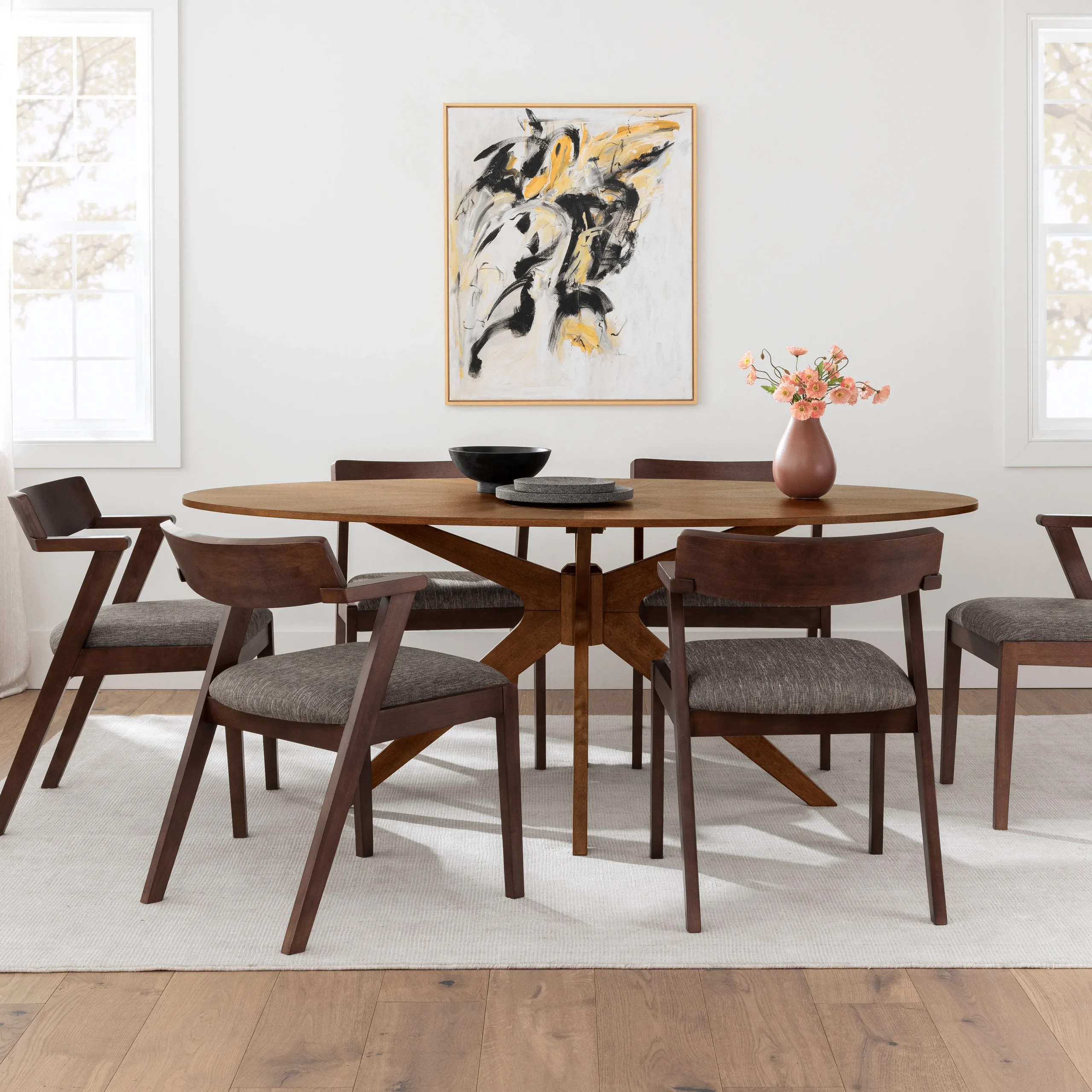 Conan 75_ Oval Dining Table - Walnut - Image 3