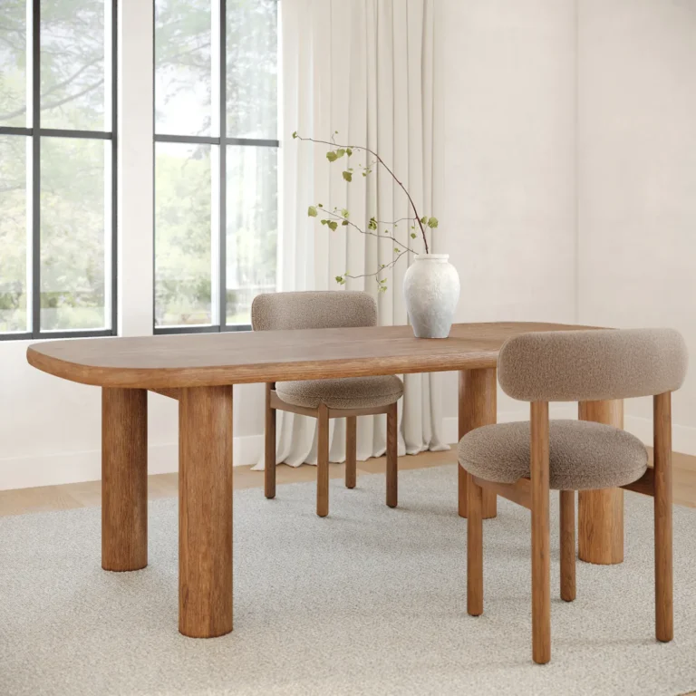 Adel 82.5_ Dining Table - Smoked Oak