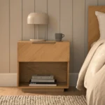 Nera 1-Drawer Nightstand - Oak