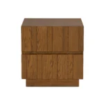 Marko 2-Drawer Nightstand - Smoked Oak