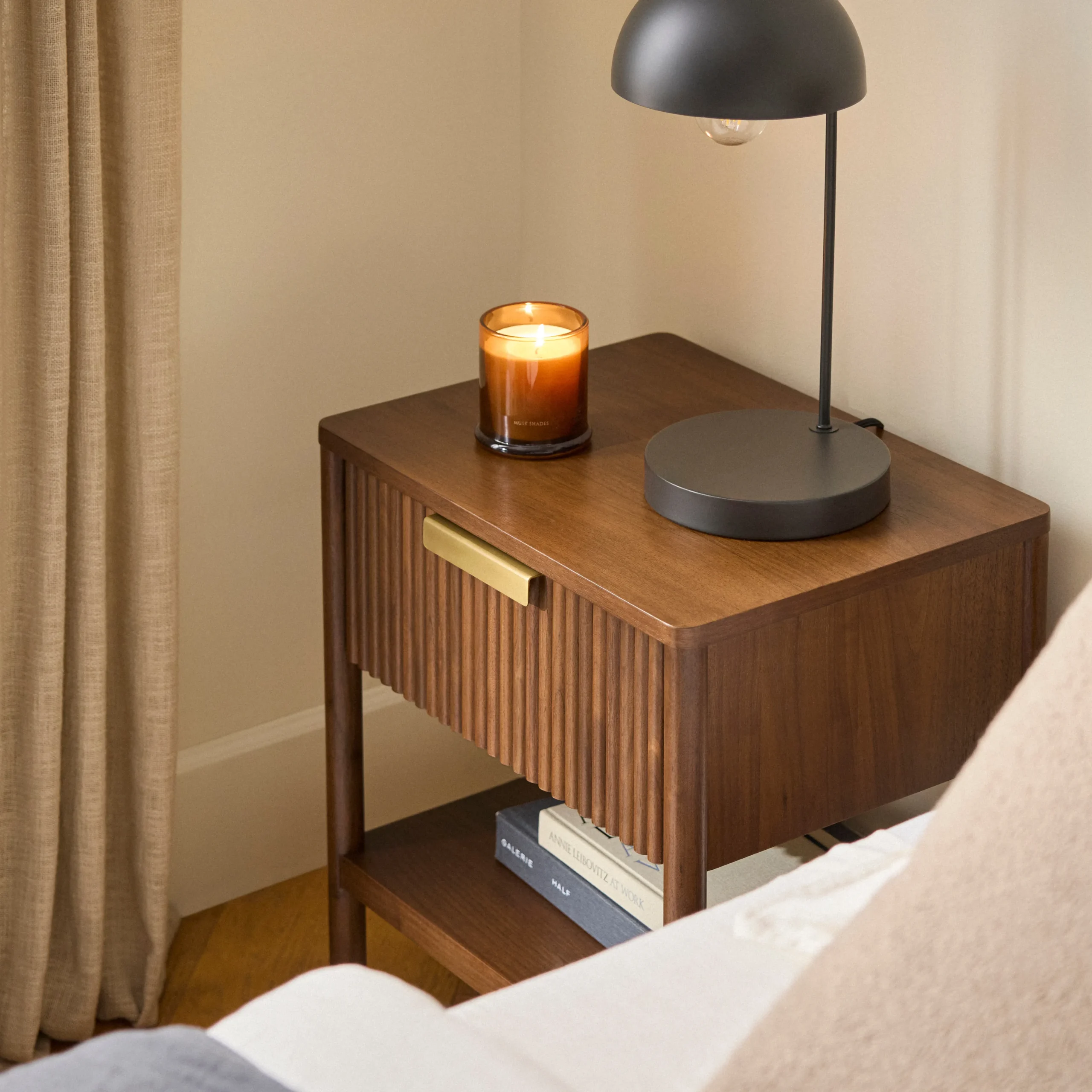Liv 1-Drawer Nightstand - Walnut - Image 3