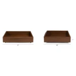 Lenia Underbed Storage Drawer Set - Walnut