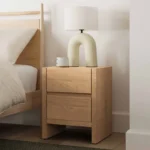 Leif 2-Drawer Nightstand - White Oak