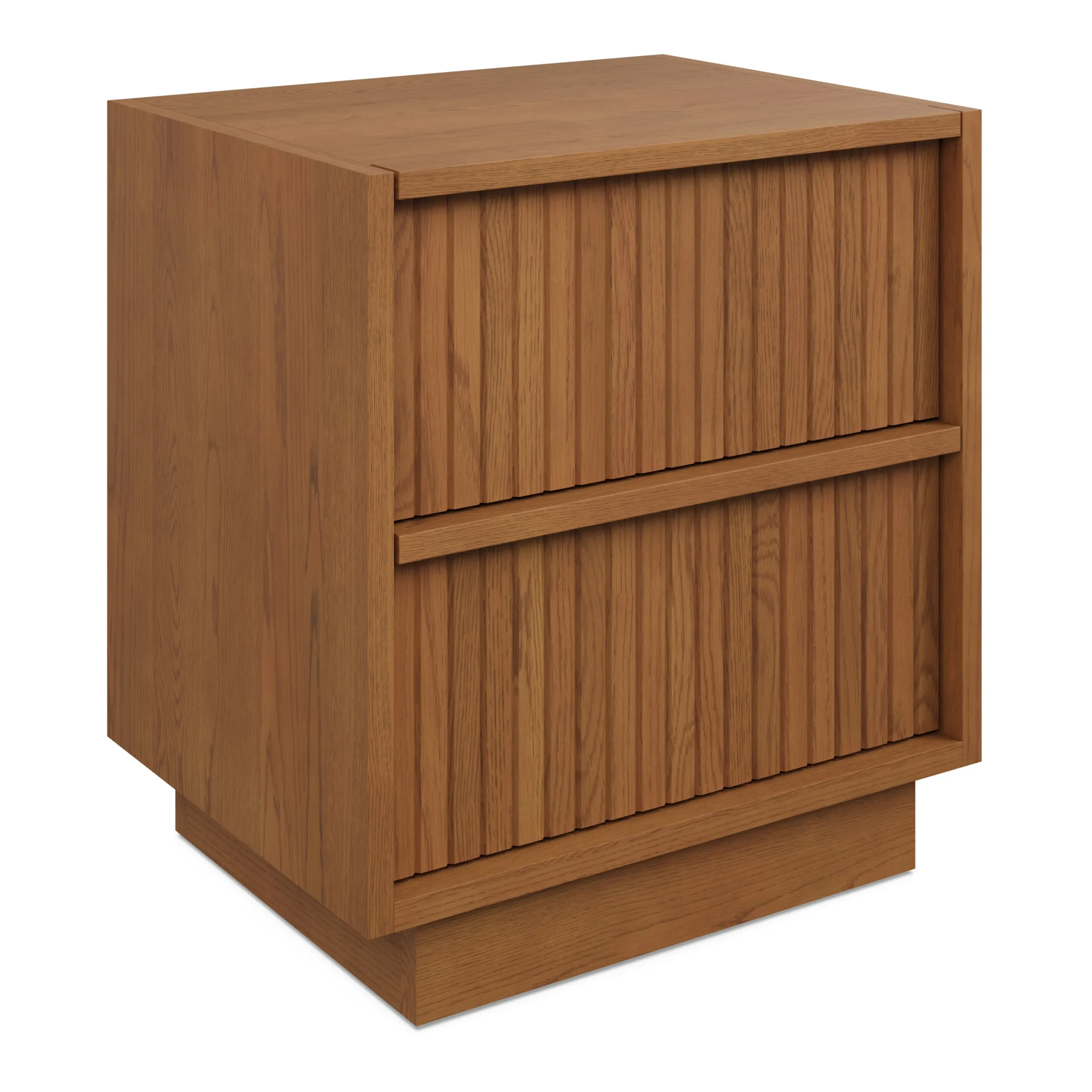Kouva 2-Drawer Nightstand - Smoked Oak - Image 2