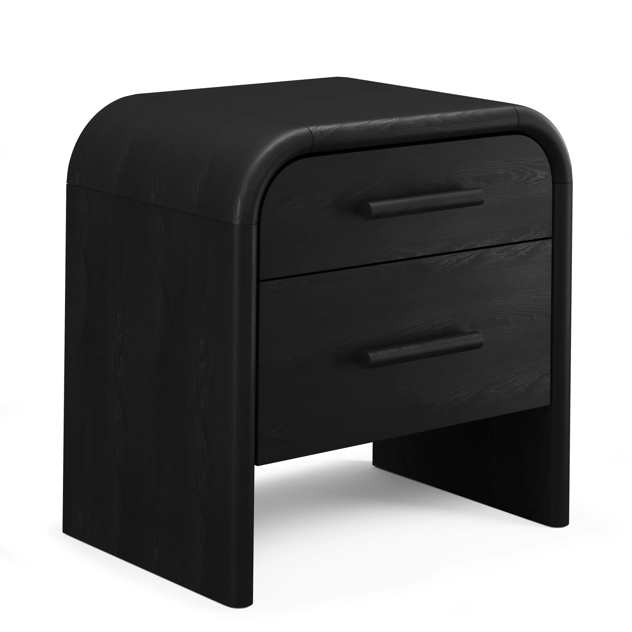 Faydra 2-Drawer Nightstand - Black - Image 2