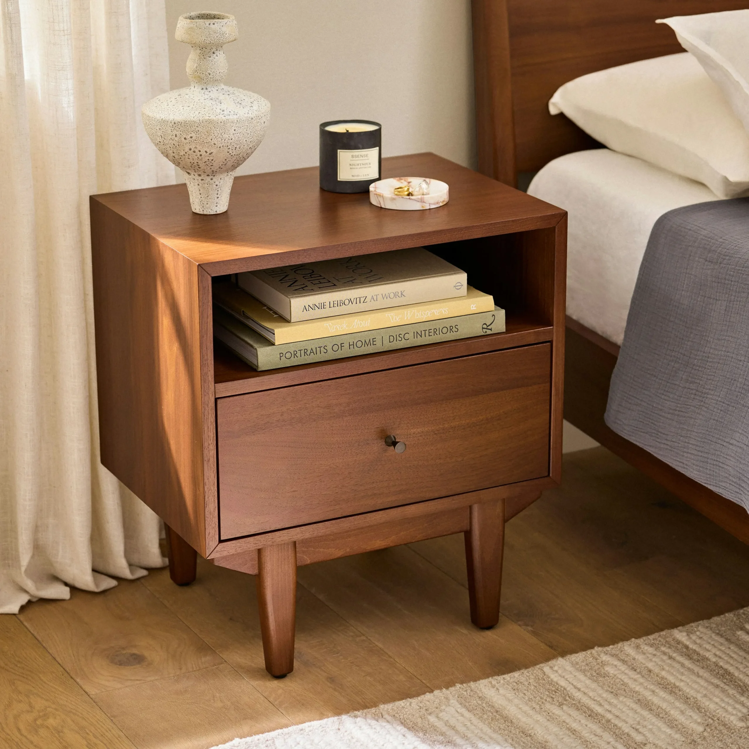 Cooper 1-Drawer Nightstand - Walnut - Image 3