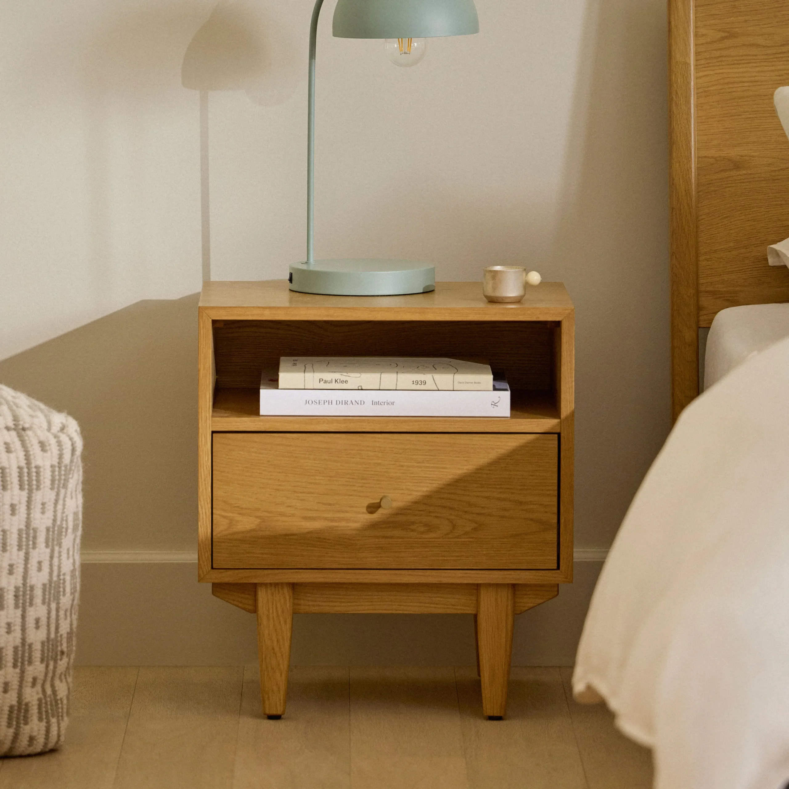 Cooper 1-Drawer Nightstand - Natural Oak - Image 3