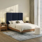 Noel Queen Tall Velvet Headboard - Hale Ink