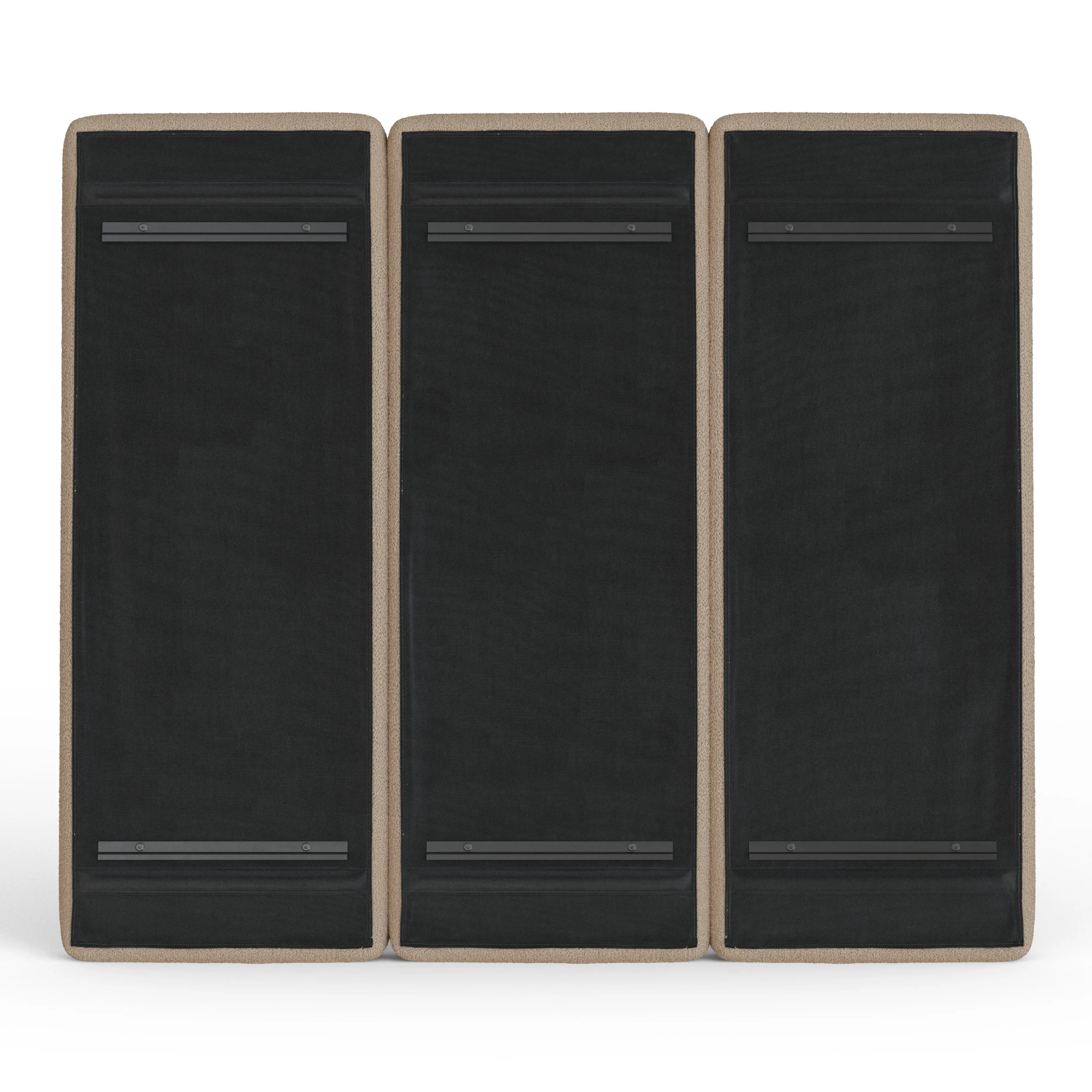 Noel Queen Tall Headboard - Sandstone Wool Bouclé - Image 3