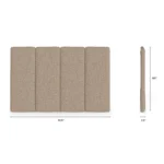 Noel King Tall Headboard - Sandstone Wool Bouclé