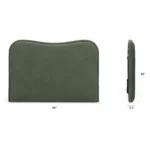 Makoa Queen Velvet Headboard - Plush Pacific Green