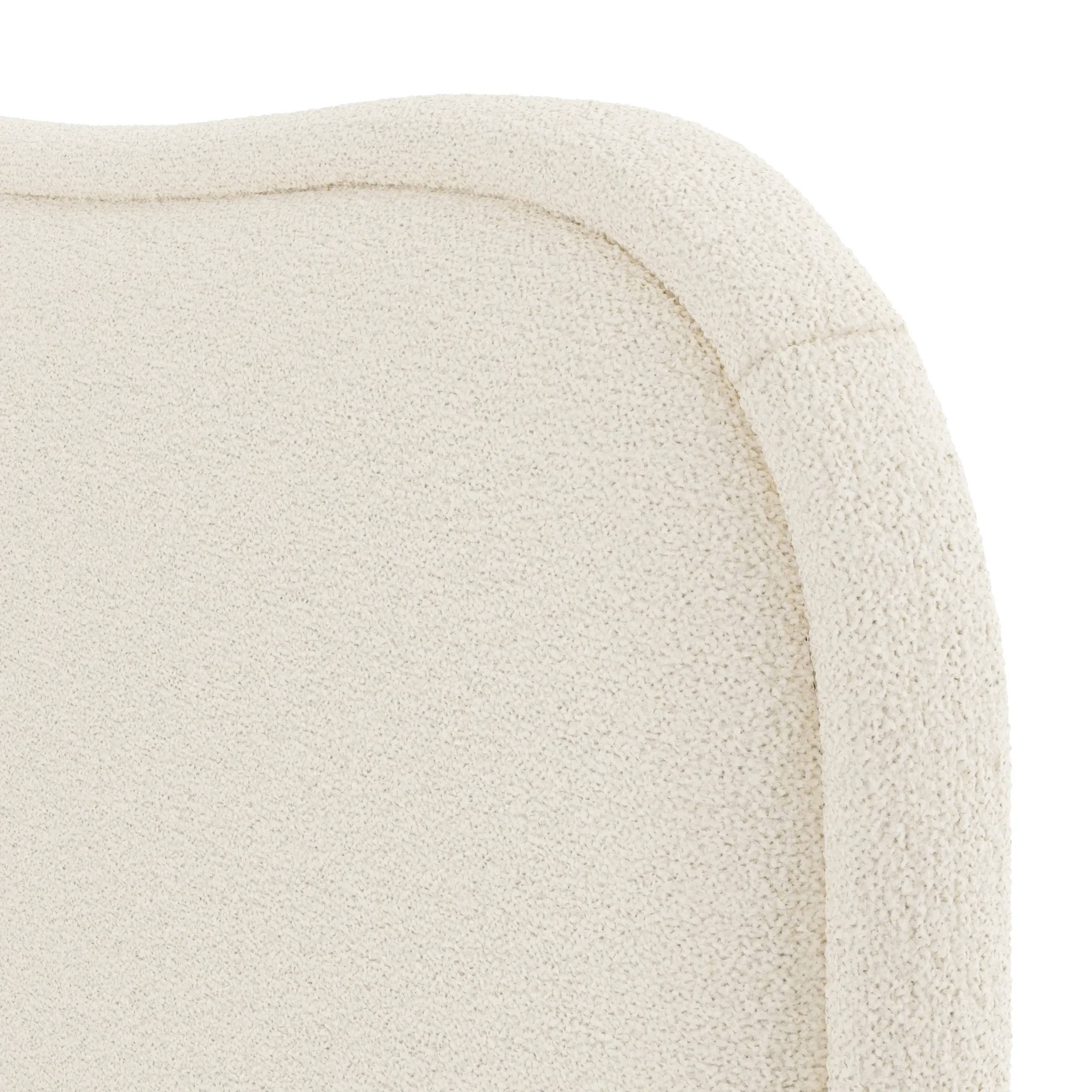 Makoa King Headboard - Ivory Wool Bouclé - Image 3