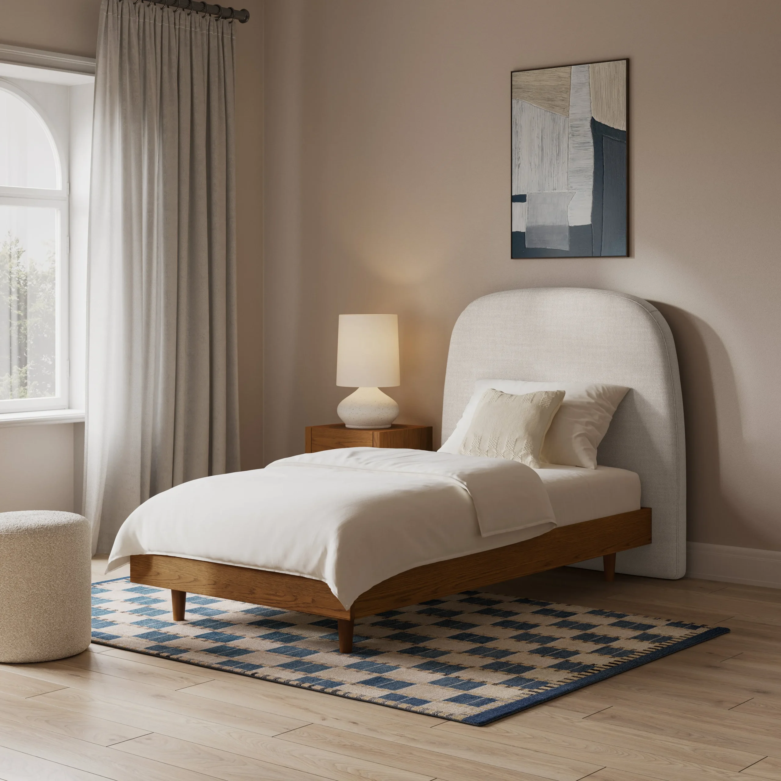 Kaleo Twin Headboard - Clay Taupe