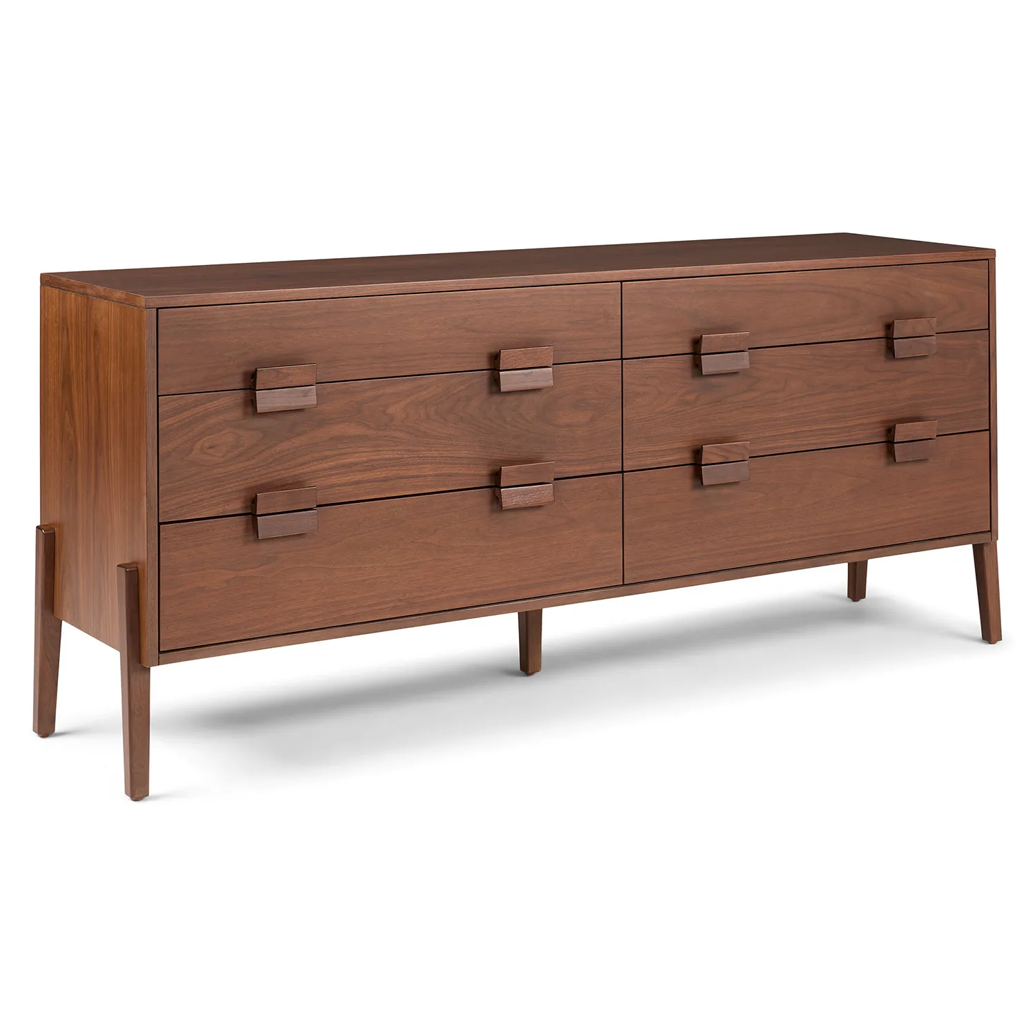 Vireo 6-Drawer Double Dresser - Walnut - Image 2