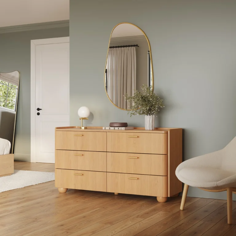 Miila 6-Drawer Double Dresser - White Oak