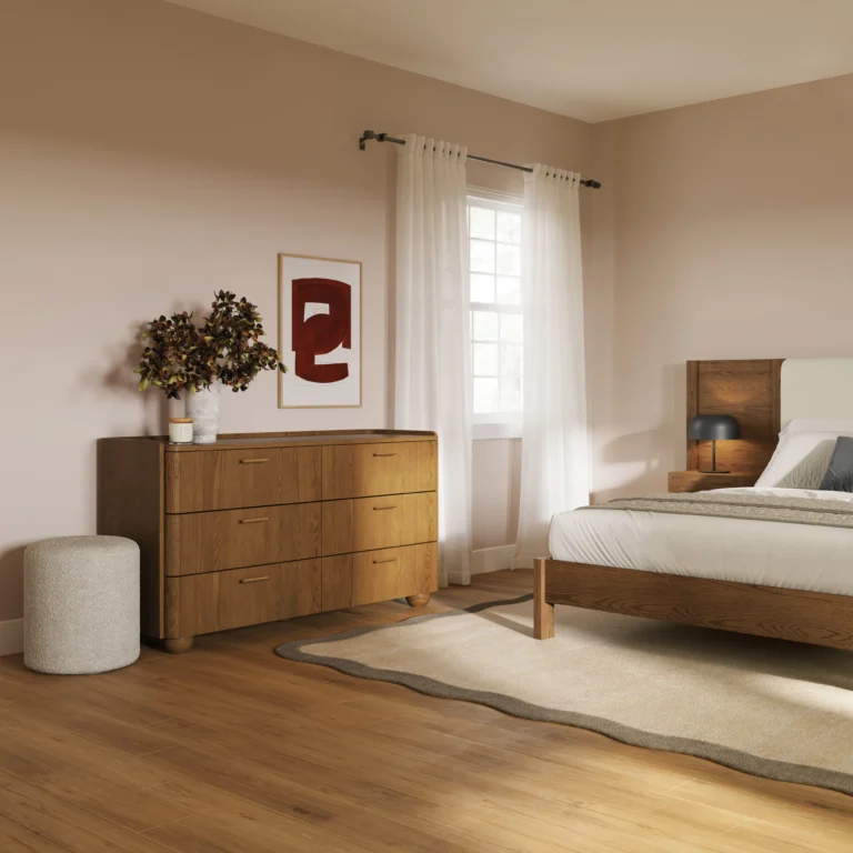 Miila 6-Drawer Double Dresser - Smoked Oak