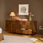 Ayra 6-Drawer Double Dresser - Walnut