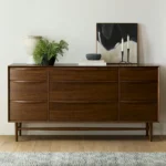 Lenia 9-Drawer Triple Dresser - Walnut