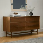 Lenia 6-Drawer Double Dresser - Walnut