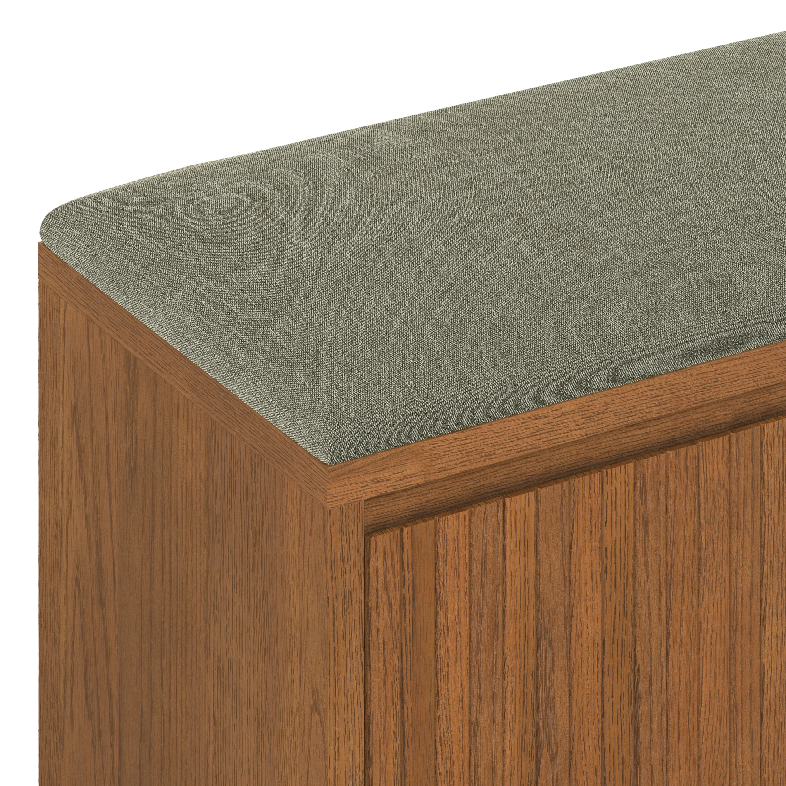 Kouva 47_ Bench - Smoked Oak and Algonquin Green - Image 3