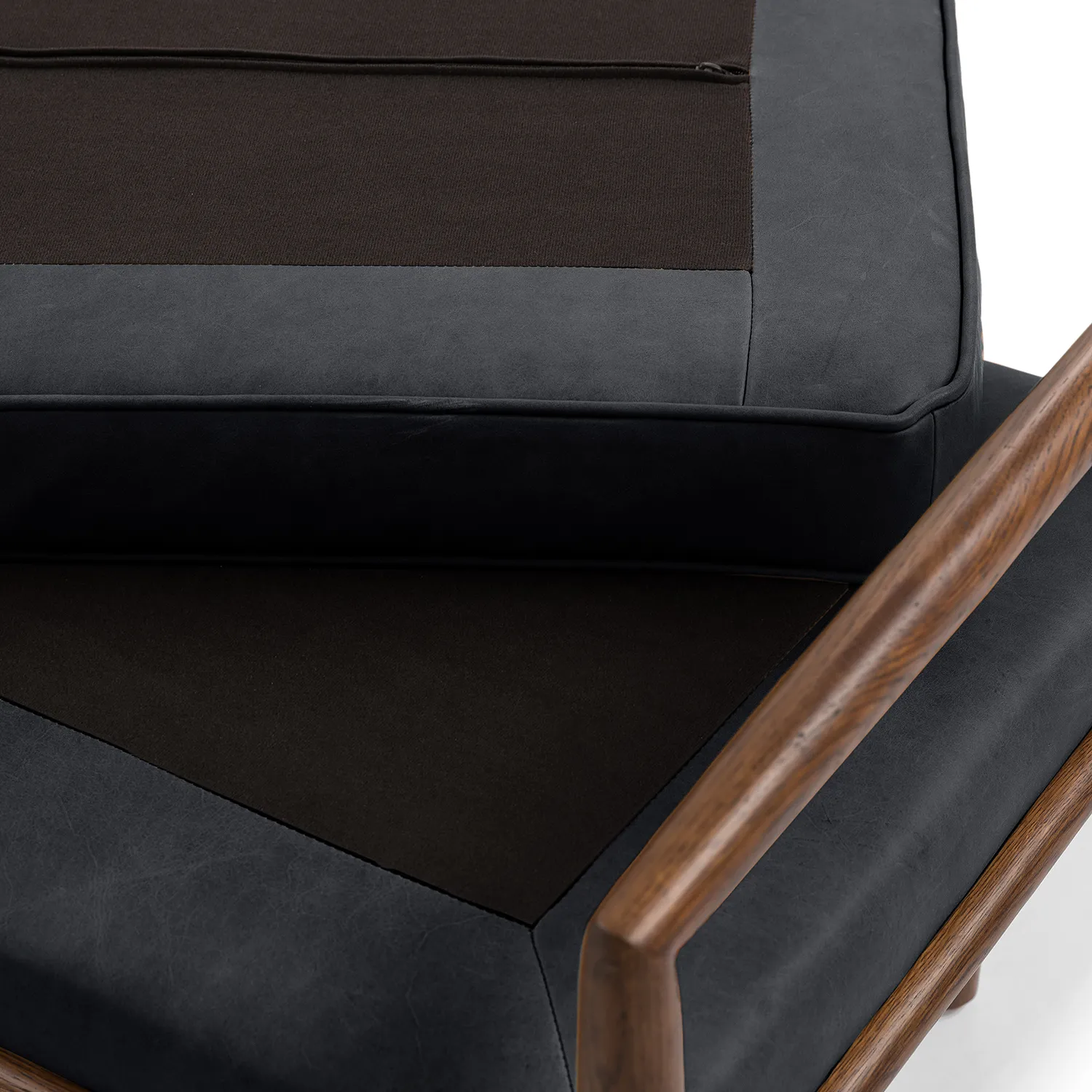 Ansa 54_ Leather Bench - Charme Black - Image 3