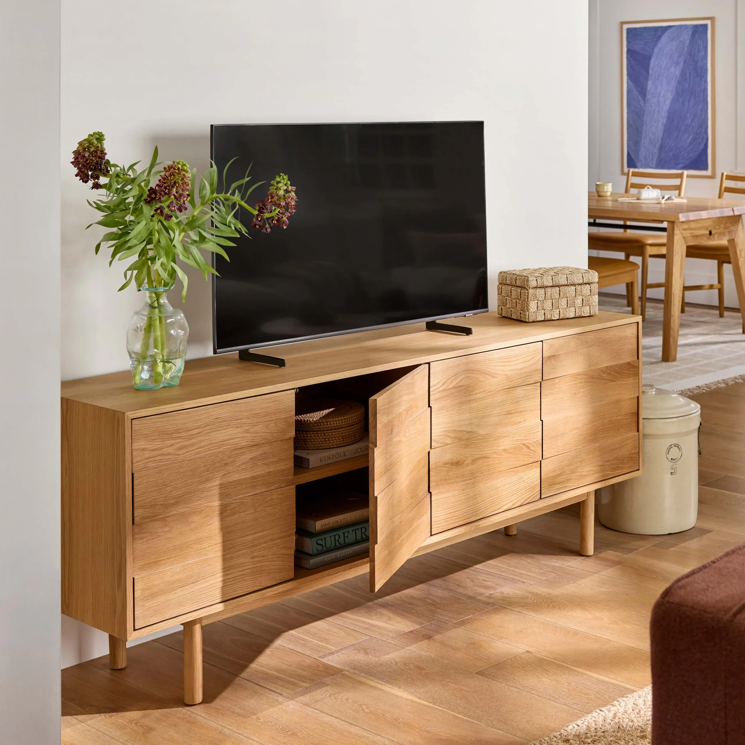 Merto 72_ Media Unit - Natural Oak