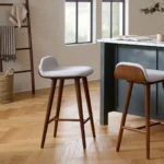 Sede Counter Stool - Walnut and Mist Gray