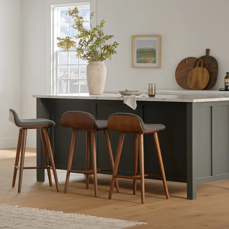 Sede Counter Stool - Walnut and Miller Gray