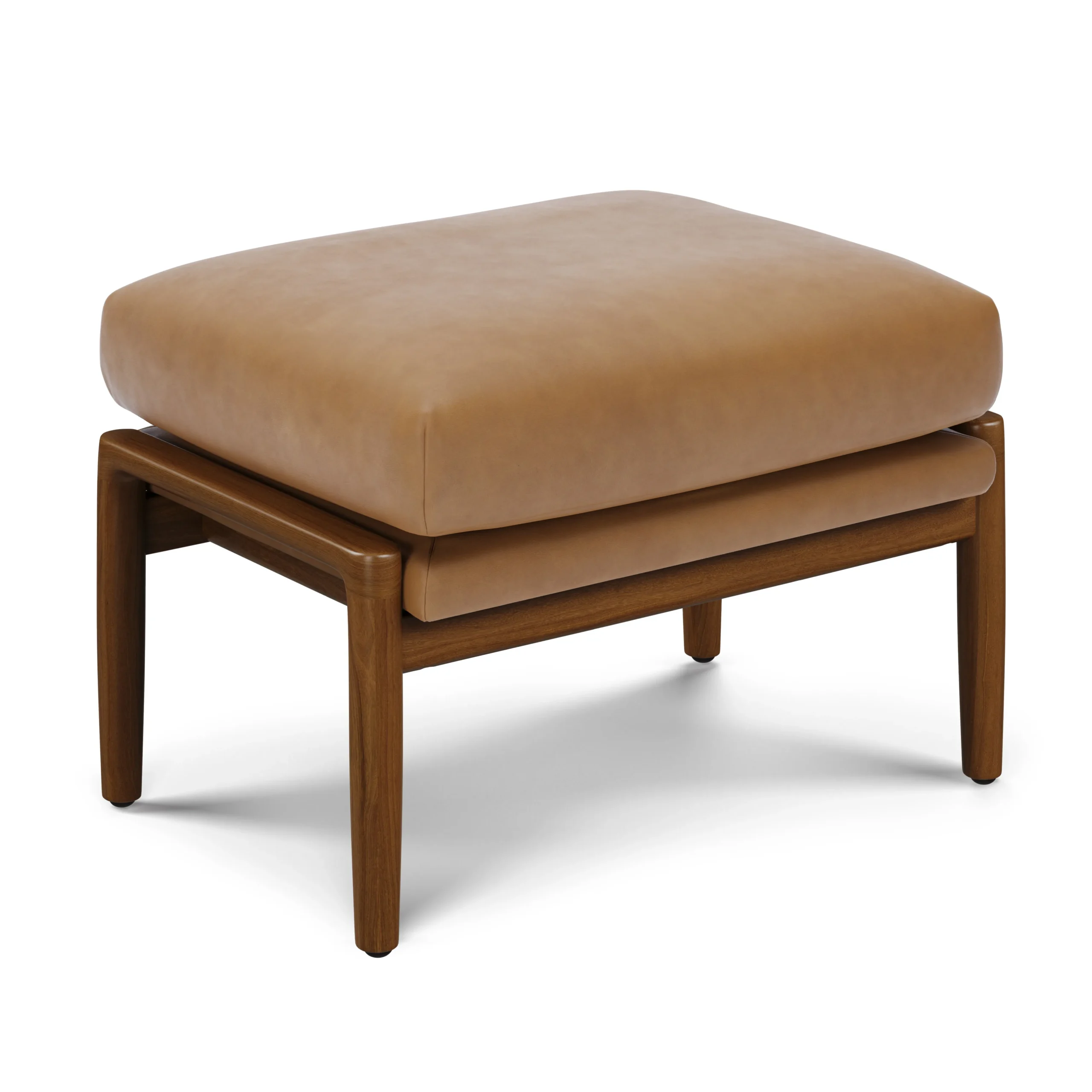 Bavel 25_ Leather Ottoman - Charme Tan - Image 2