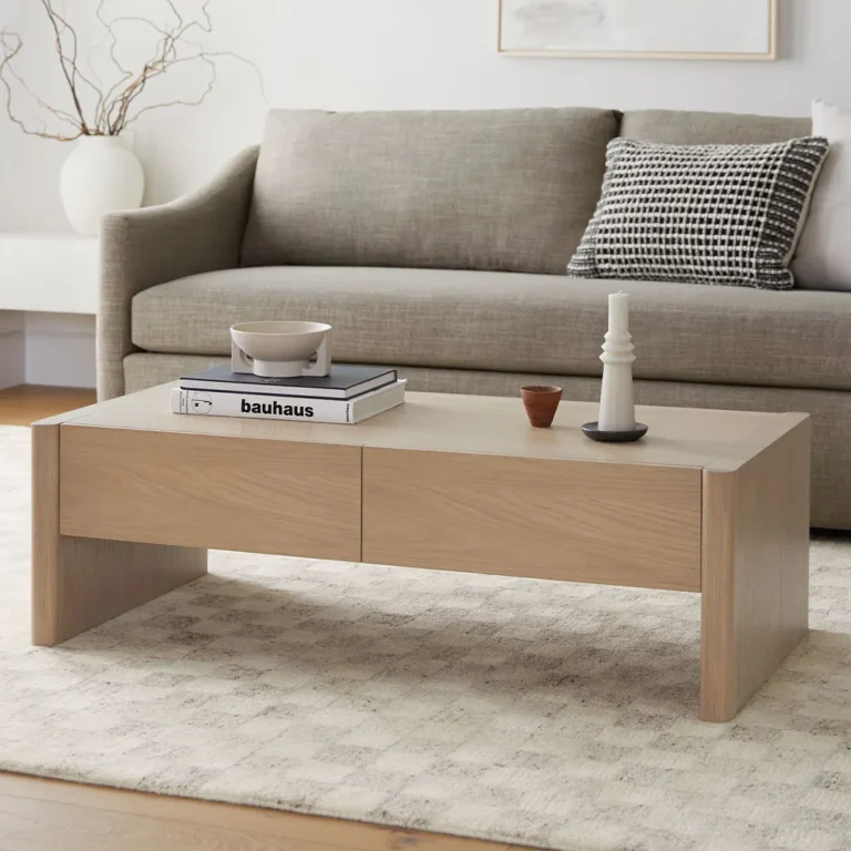 Torme 48_ Storage Coffee Table - White Oak