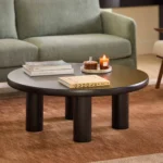 Adel 42_ Round Coffee Table - Black