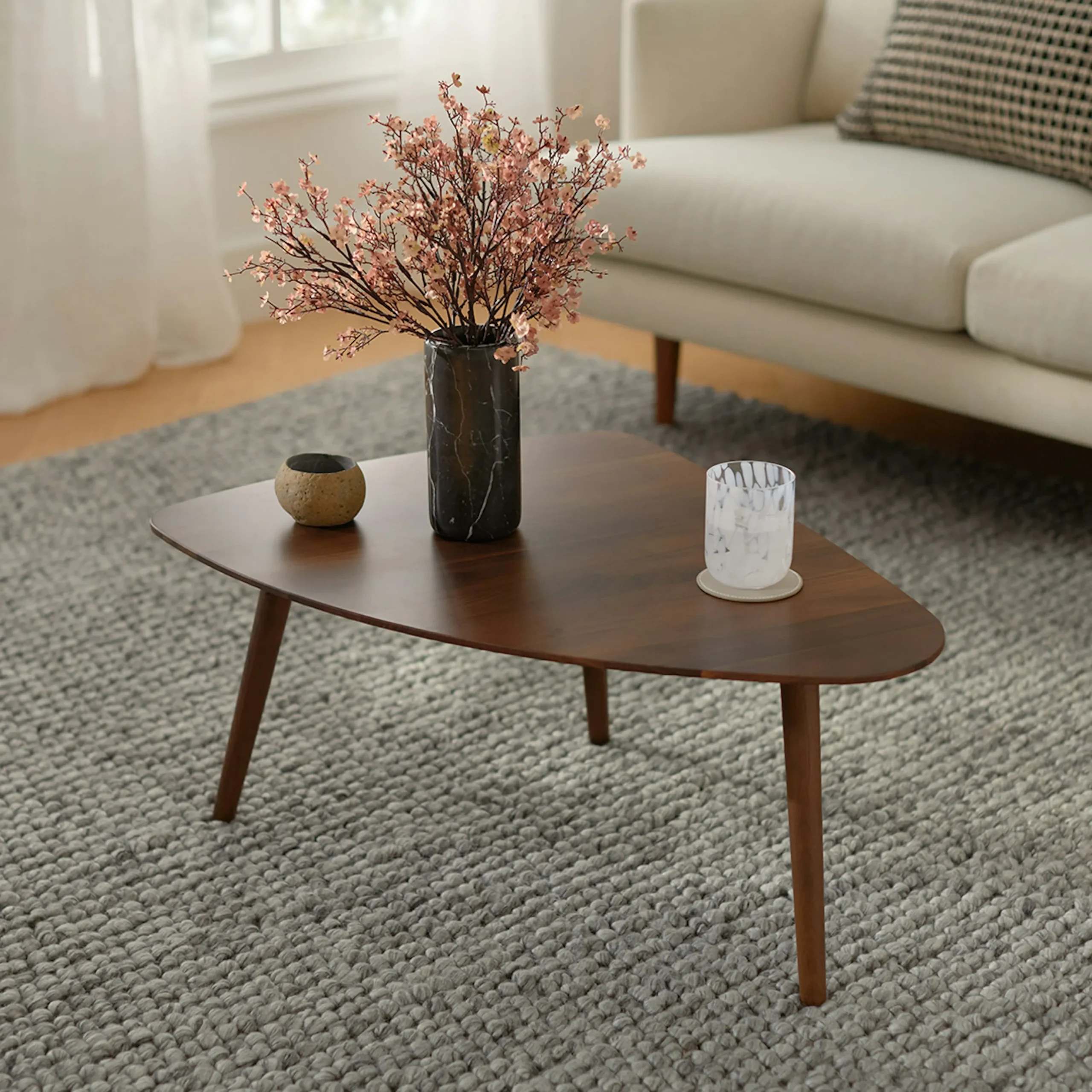 Amoeba 29.5_ Coffee Table - Walnut - Image 2