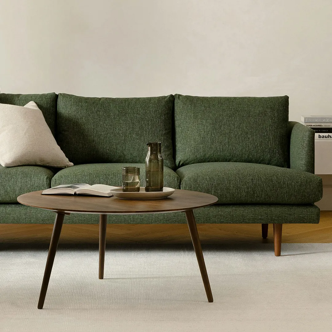 Amoeba 35.5_ Round Coffee Table - Walnut - Image 2