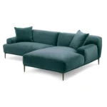 Abisko 94.5_ Velvet Right Sectional - Plush Pacific Blue