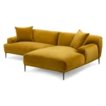 Abisko 94.5_ Velvet Right Sectional - Plush Yarrow Gold