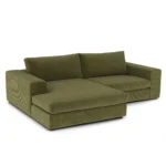 Beta 98_ Modular Left Chaise Sectional - Cypress Green