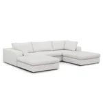 Beta 129.5_ Modular U Sectional - Quartz White
