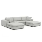 Beta 129.5_ Modular U Sectional - Welsh Gray