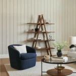 Turoy 32.5_ Swivel Lounge Chair - Catalina Blue Bouclé