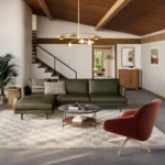 Sterling 33_ Velvet Swivel Chair - Hale Rust