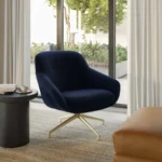 Sterling 33_ Velvet Swivel Chair - Hale Ink