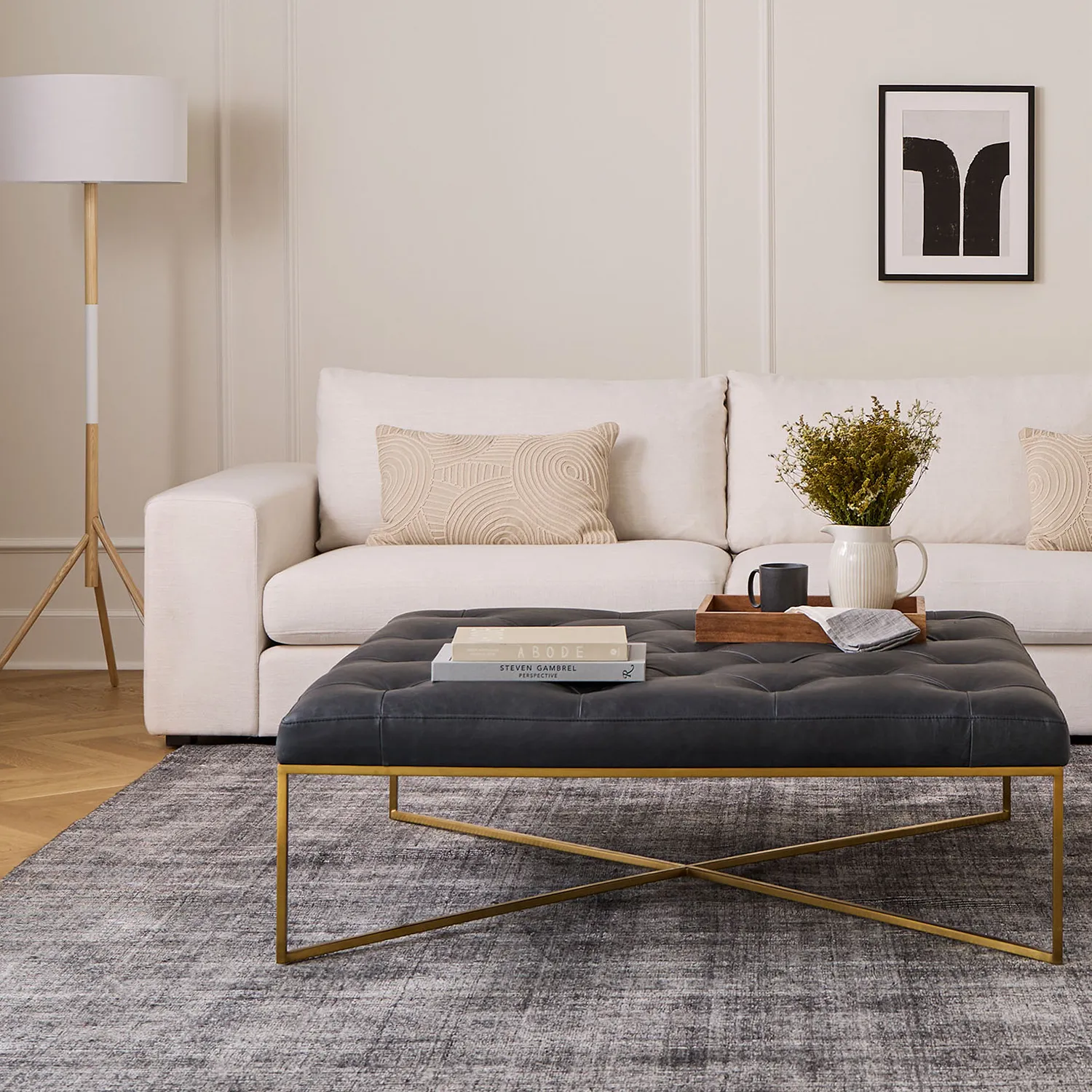 Beta 133.5_ Modular Corner Sectional - Quartz White - Image 2