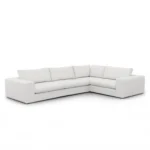Beta 133.5_ Modular L Sectional - Quartz White