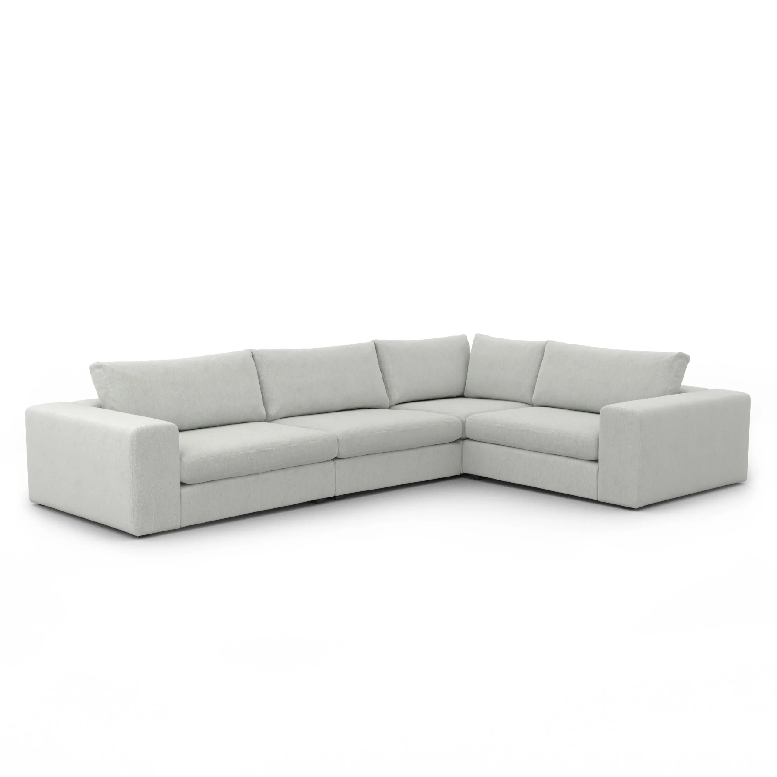 Beta 133.5_ Modular L Sectional - Welsh Gray - Image 2