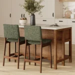 Nosh Counter Stool - Walnut and Hemlock Green