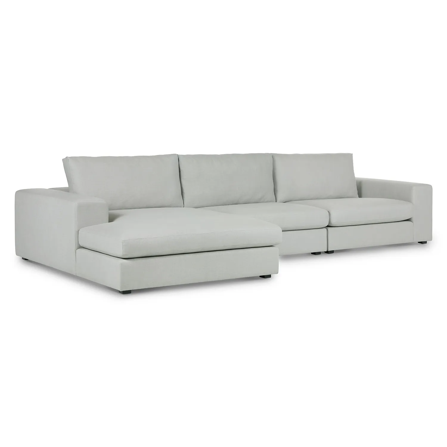 Beta 137.5_ Left Modular Chaise Sectional - Welsh Gray - Image 2